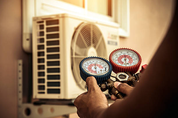 Professional Hvac technician working in Sapphire, NC